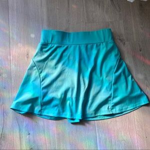 Green Active Gear Tennis Skirt